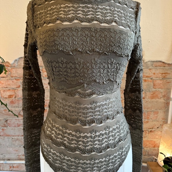 Free People Angelina Body Suit in Vetiver Size XS/SM - Picture 6 of 9